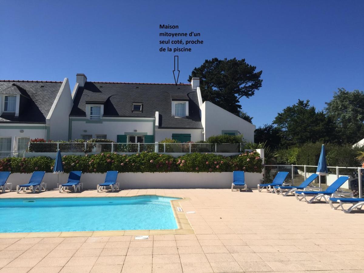 Maison De Vacances De 56 M2 Dans Residence Avec Piscine Chauffee Proche Plages Locmaria Kültér fotó
