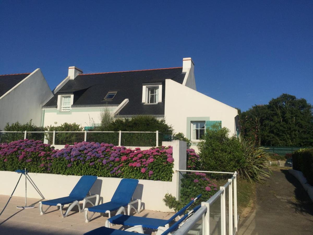 Maison De Vacances De 56 M2 Dans Residence Avec Piscine Chauffee Proche Plages Locmaria Kültér fotó