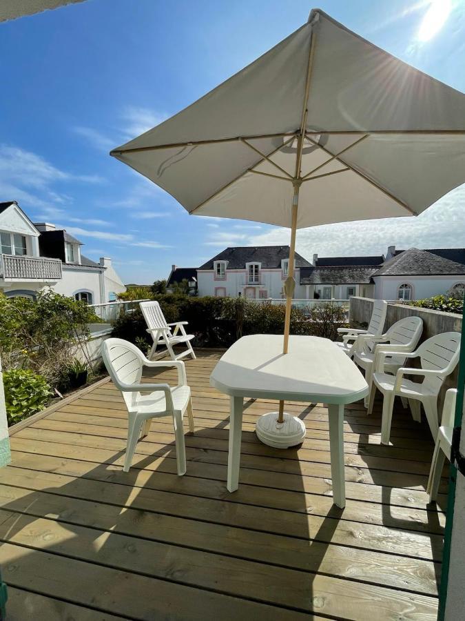 Maison De Vacances De 56 M2 Dans Residence Avec Piscine Chauffee Proche Plages Locmaria Kültér fotó